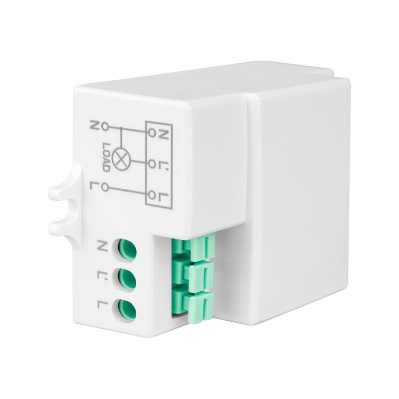 Czujnik ruchu mikrofalowy MasterLED Flat 5.8GHz IP20 regulowany 1200W 1 szt.