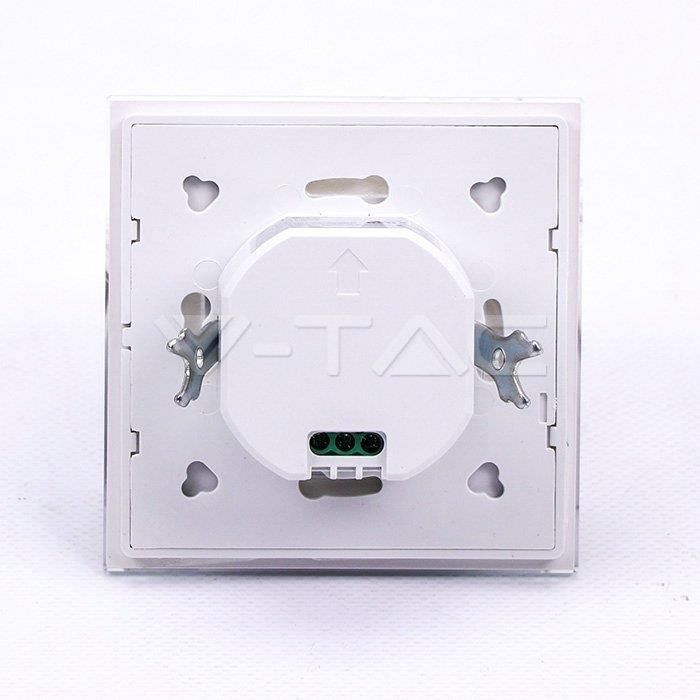Czujnik ruchu mikrofalowy V-TAC dopuszkowy biały do 15 metrów  IP20 wym: 9,5 x 9,5 x 5 cm - 1 szt.