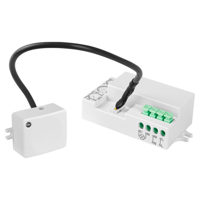 Czujnik ruchu mikrofalowy z kablem MasterLED IP20 1200W biały 1 szt.