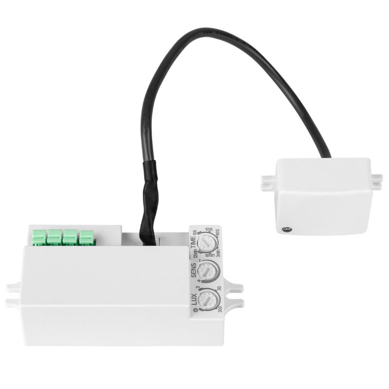 Czujnik ruchu mikrofalowy z kablem MasterLED IP20 1200W biały 1 szt.
