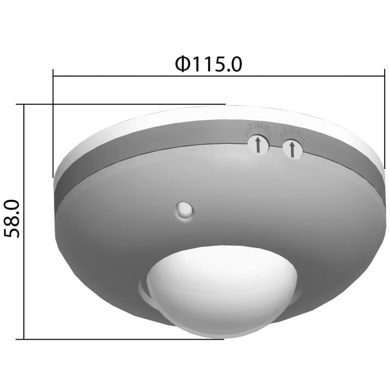 Czujnik ruchu PIR MasterLED sufitowy IP20 360 stopni 1200W biały 1 szt.