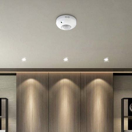 Czujnik ruchu PIR MasterLED sufitowy IP20 360 stopni 1200W biały 1 szt.