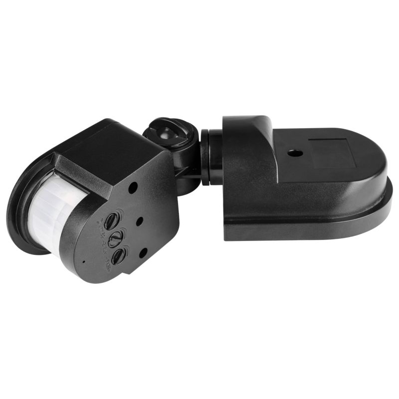 Czujnik ruchu PIR MasterLED zewnętrzny IP44 czarny 180 stopni 1200W 1 szt.