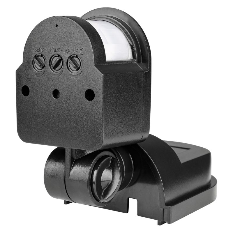 Czujnik ruchu PIR MasterLED zewnętrzny IP44 czarny 180 stopni 1200W 1 szt.