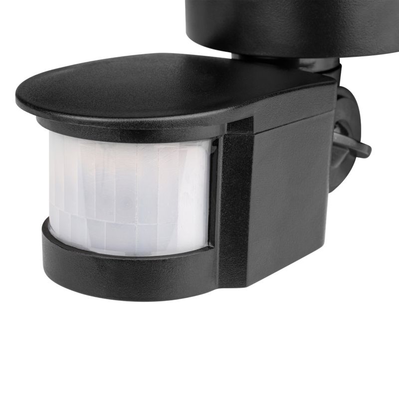Czujnik ruchu PIR MasterLED zewnętrzny IP44 czarny 180 stopni 1200W 1 szt.
