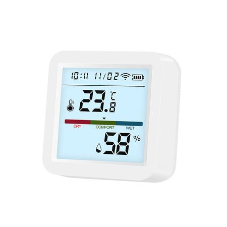 Czujnik temperatury i wilgotności Sone WiFi z ekranem LCD Tuya 1 szt.