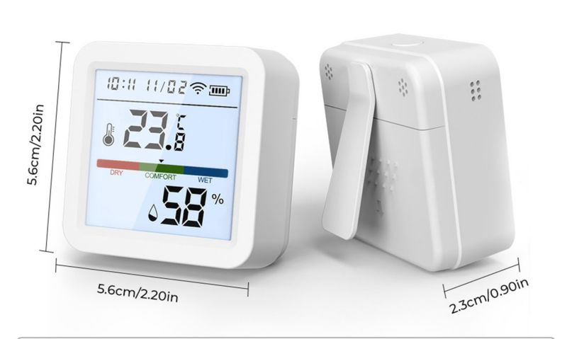 Czujnik temperatury i wilgotności Sone WiFi z ekranem LCD Tuya 1 szt.