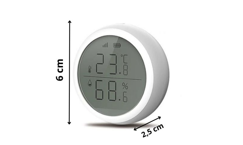 Czujnik temperatury i wilgotności Sone Zigbee Tuya z ekranem LCD 1 szt.