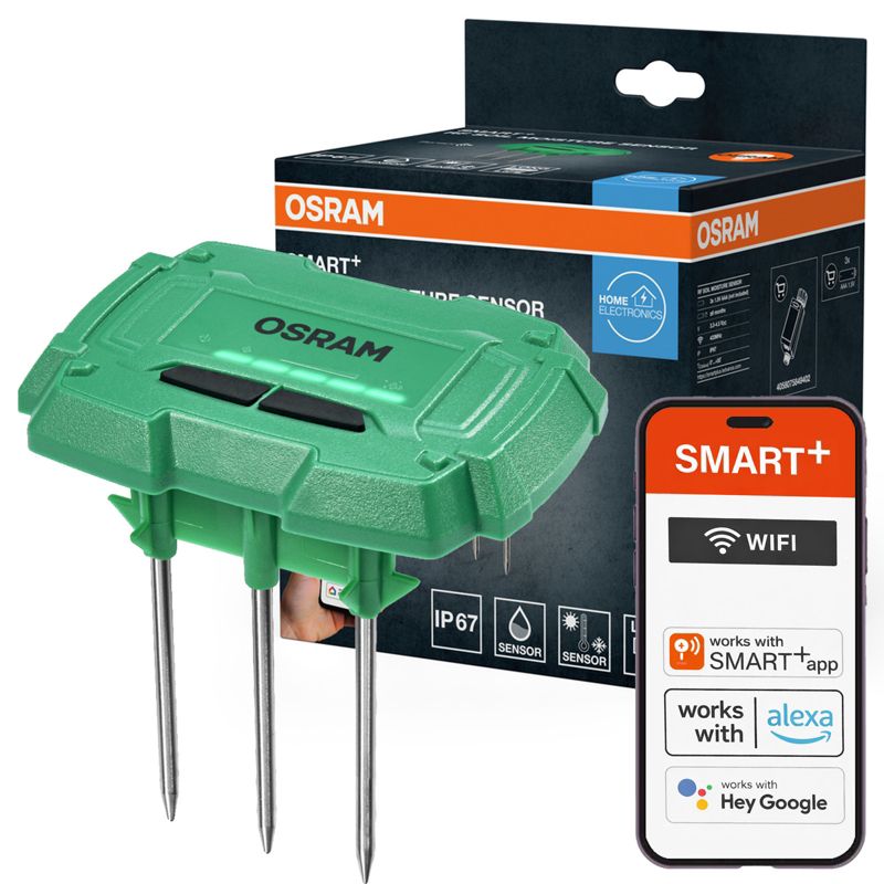 Czujnik Wilgotności Gleby Osram Inteligentny Zielony Smart WiFi 1 szt.