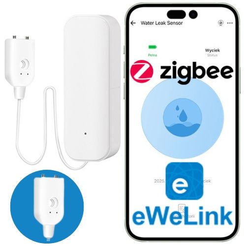 Czujnik zalania Sone ZigBee wykrywa wyciek wody eWeLink 1 szt.