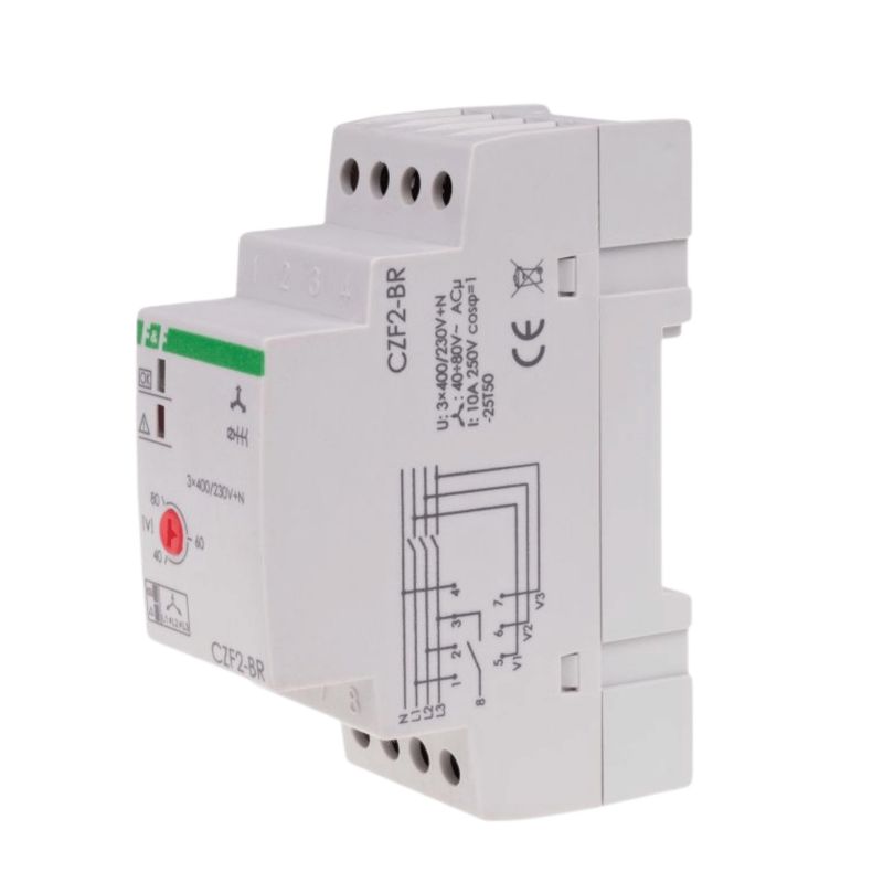 Czujnik Zaniku Fazy F&F Z Kontrolą Styków Stycznika 3X400V+N Czf2-Br 1szt.