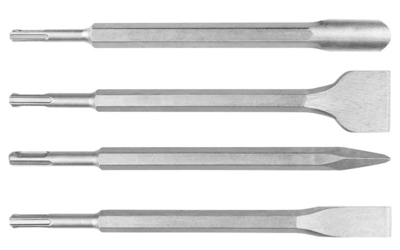Dłuta GRAPHITE  SDS Plus, zestaw 4 szt do betonu 1 kpl