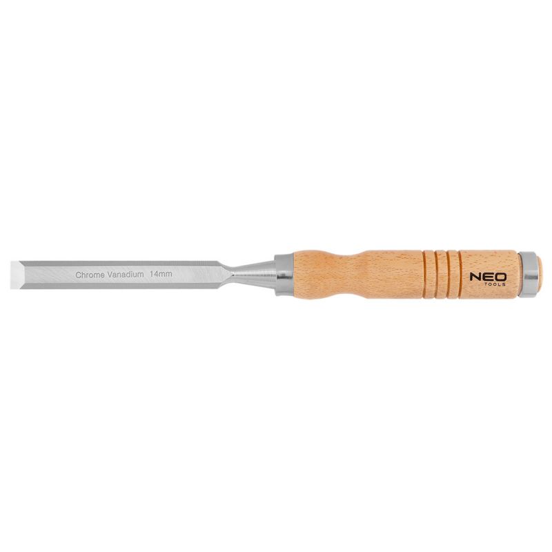 Dłuto NEO TOOLS 14 mm, CRV, uchwyt drewniany 1 szt