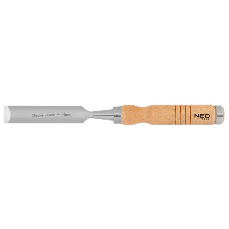 Dłuto NEO TOOLS 24 mm, CRV, uchwyt drewniany 1 szt
