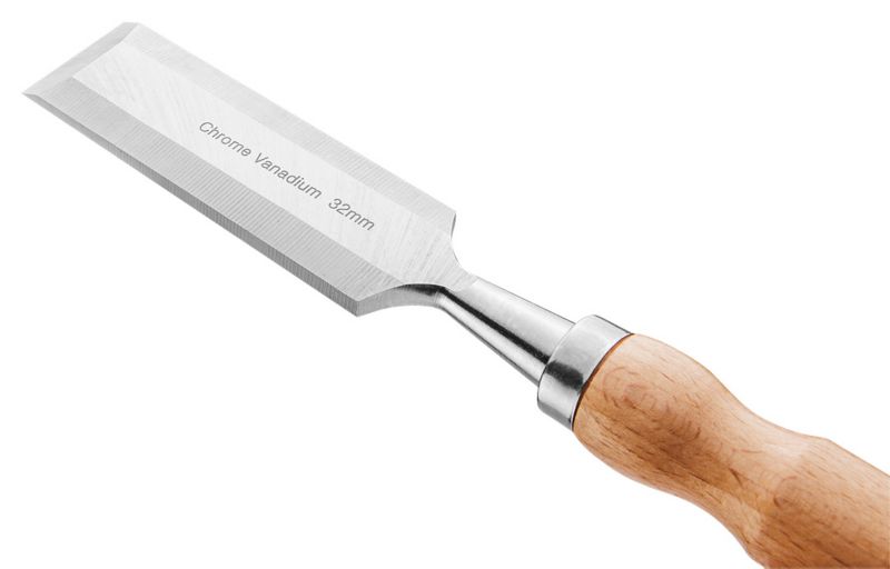 Dłuto NEO TOOLS 32 mm, CRV, uchwyt drewniany 1 szt