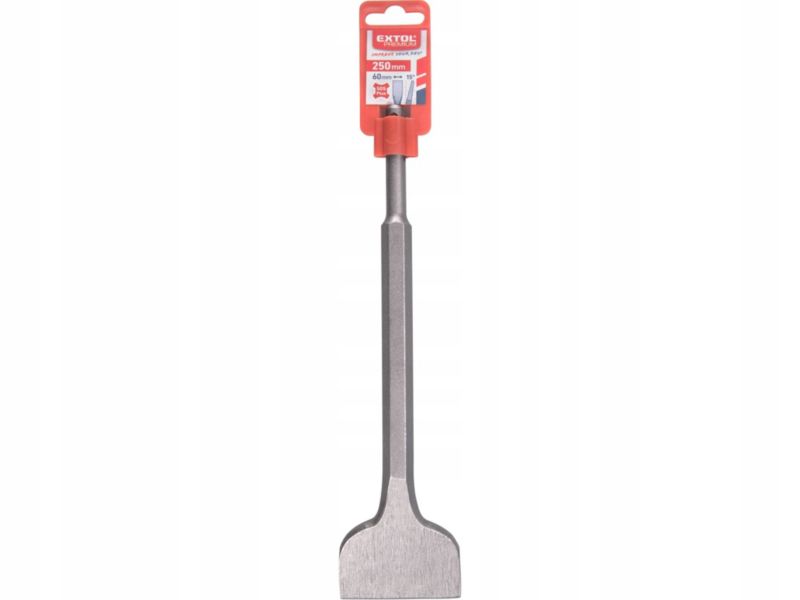 Dłuto płaskie SDS-plus 50x250 mm Extol Premium  odgięte 15 stopni do betonu do płytek 1 szt