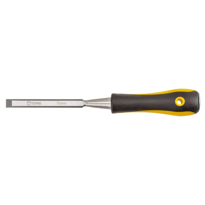 Dłuto TOPEX 12 mm, dwumateriałowy uchwyt, CrV 1 szt