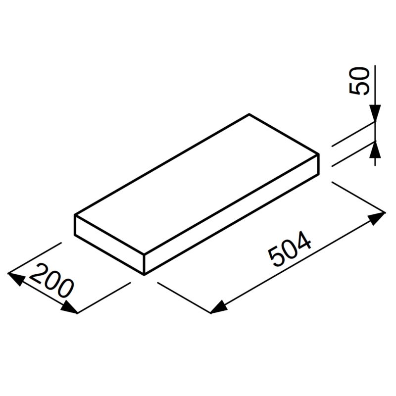 Daszek Joniec Astor DAT50 50,4 x 20 x 5 onyx