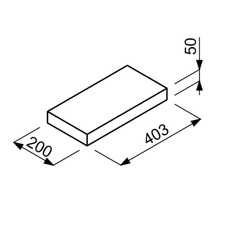 Daszek Joniec Rama DRA20 40,3 x 20 x 5 galena