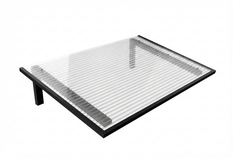 Daszek nad drzwi HG Scala Plastics bezbarwny 150x98 ALU7016 1 szt.