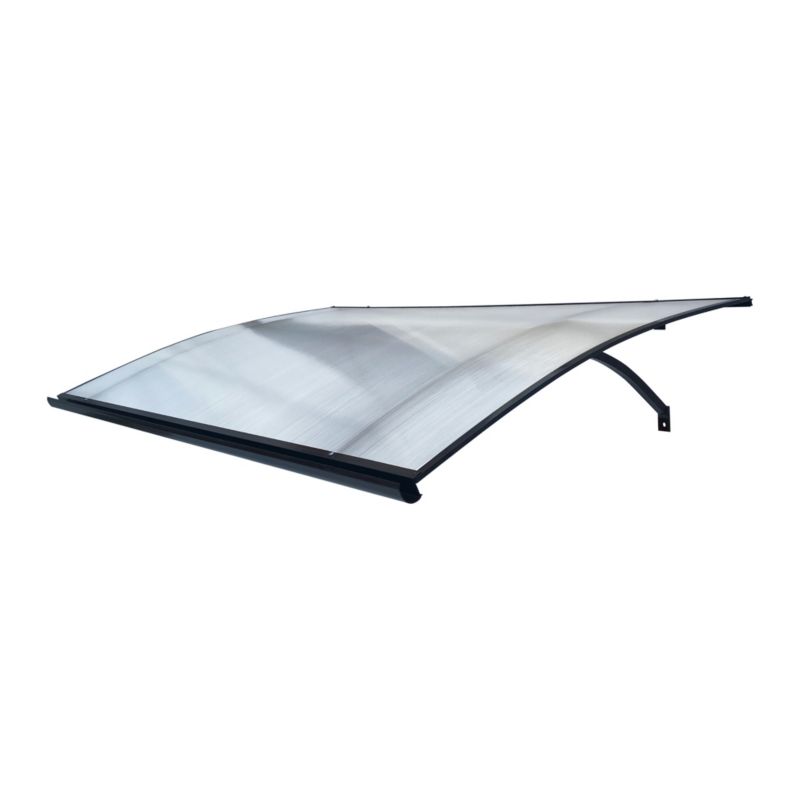 Daszek STARKEDACH L-160 RAL7016 wygięty z ramą aluminiową  z pokryciem z poliwęglanu 1szt