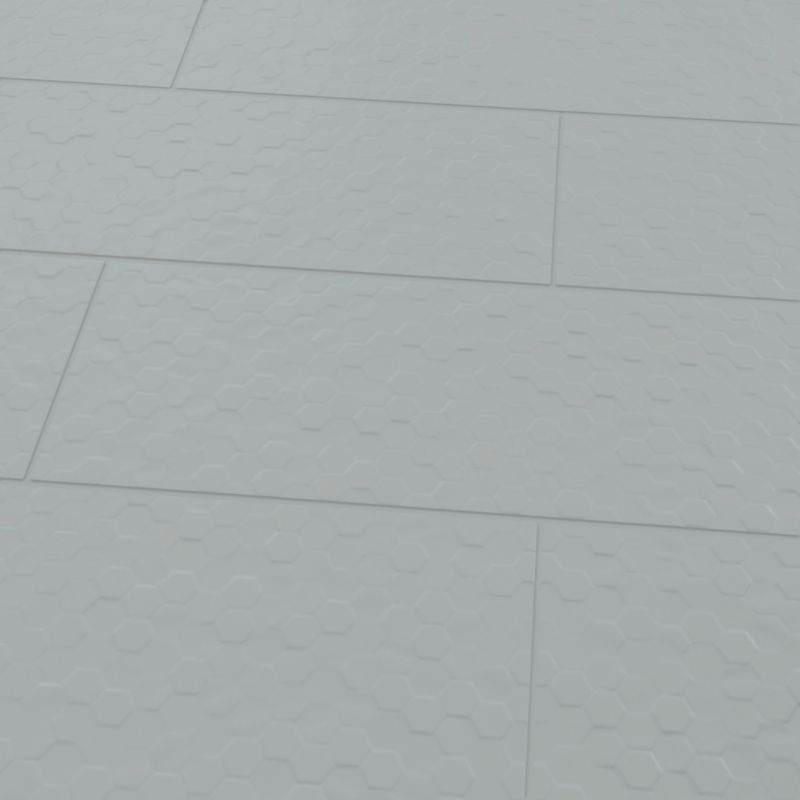 Dekor Aragone GoodHome 30 x 90 cm hexagon szary 1,08 m2