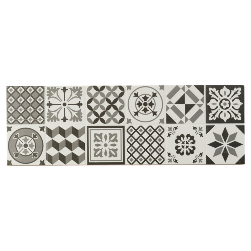 Dekor Konkrete GoodHome 20 x 60 cm black&white 0,96 m2