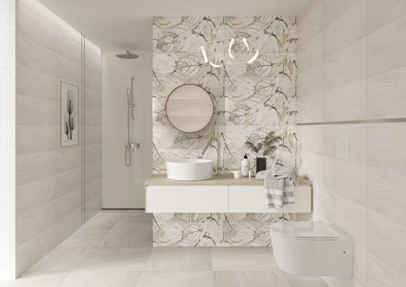 Dekor Magnolia Ceramika Paradyż 25 x 75 cm inserto B
