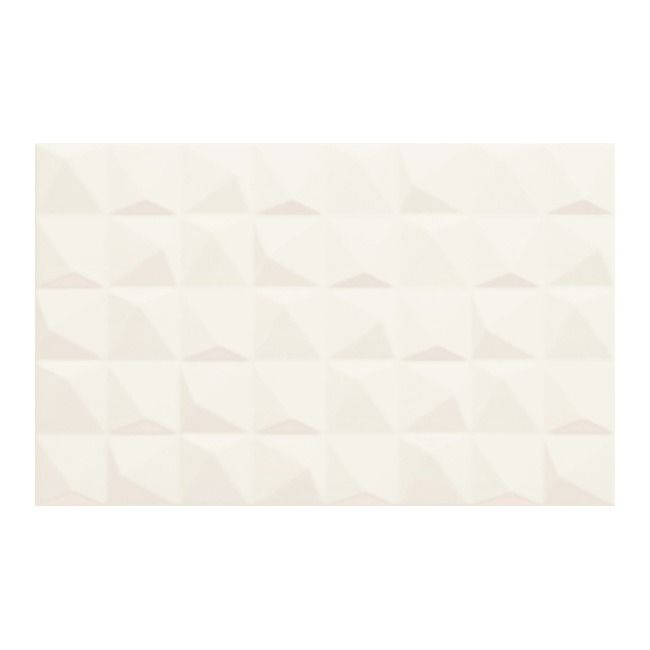 Dekor Melby Kwadro 25 x 40 cm bianco struktura