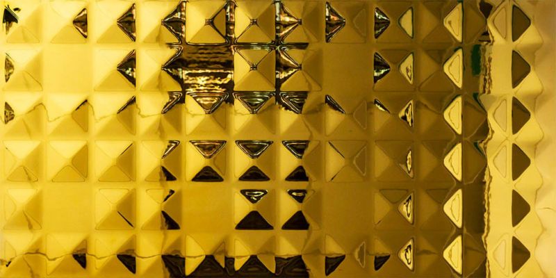 Dekor Metal Diamond Ceramstic 30 x 60 cm gold