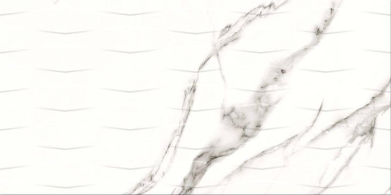 Dekor Montano 29,8 x 59,8 cm biały / złoty