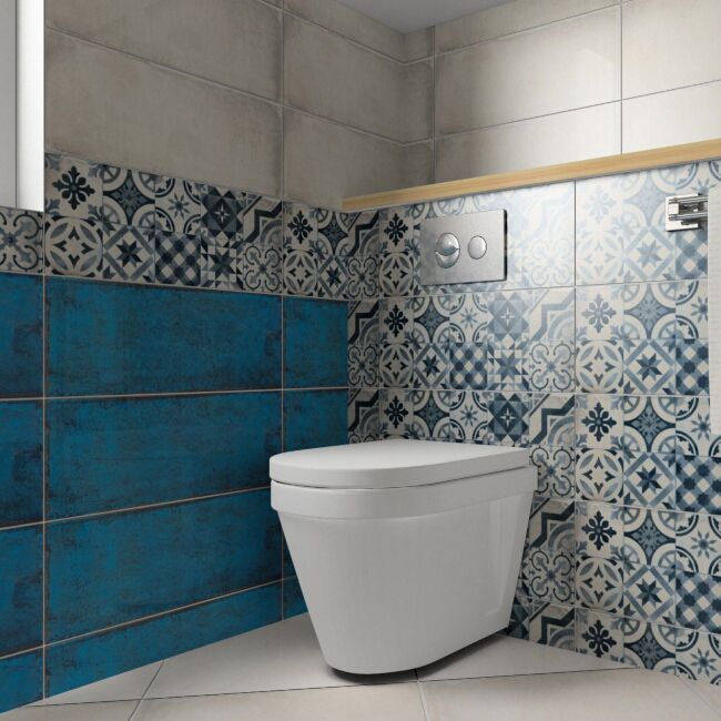 Dekor Montblanc 20 x 50 cm niebieski 1,2 m2