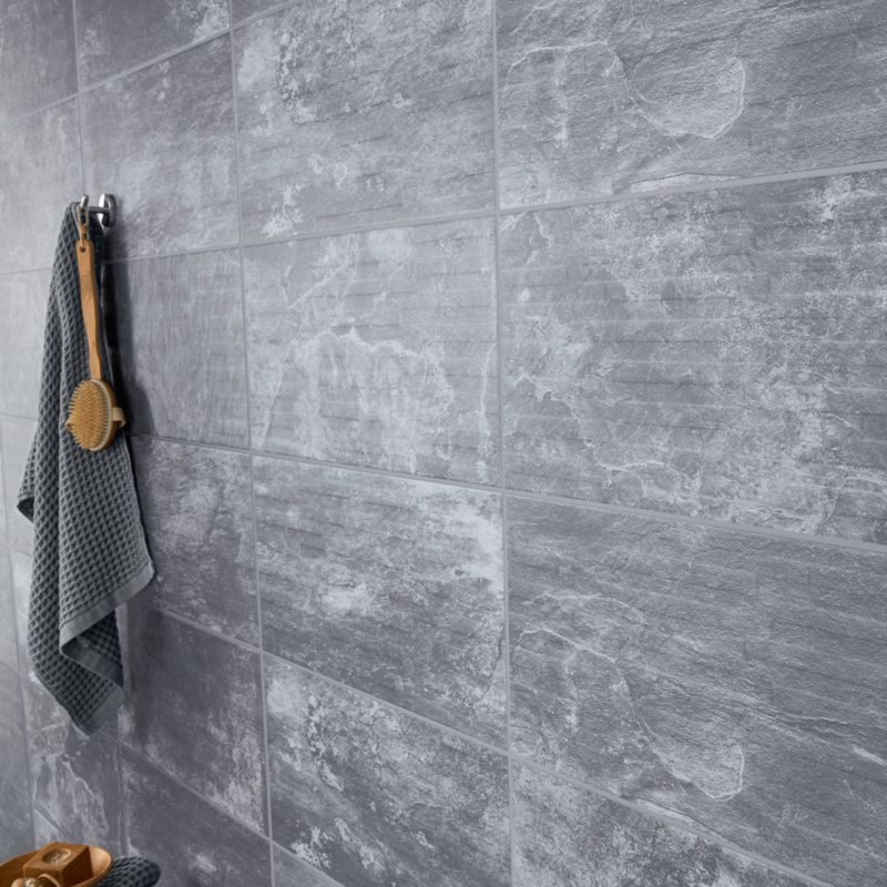 Dekor Shaded slate GoodHome 59,8 x 29,8 cm anthracite 1,25 m2