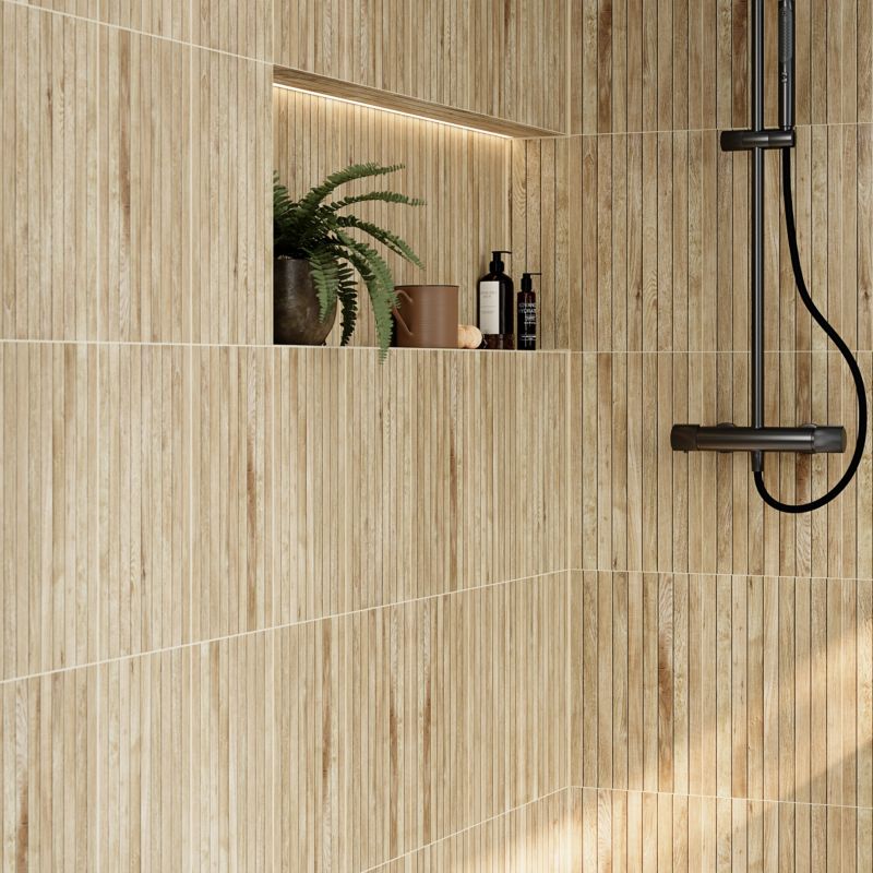Dekor Vacca 25 x 40 cm slat beige