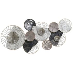 Dekoracja ścienna Cesium Metal Srebrny 1 szt.
