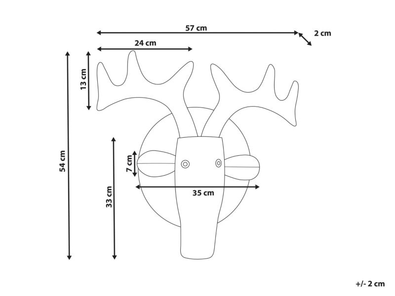 Dekoracja ścienna Fluorine Metal Kolorowy 1 szt.