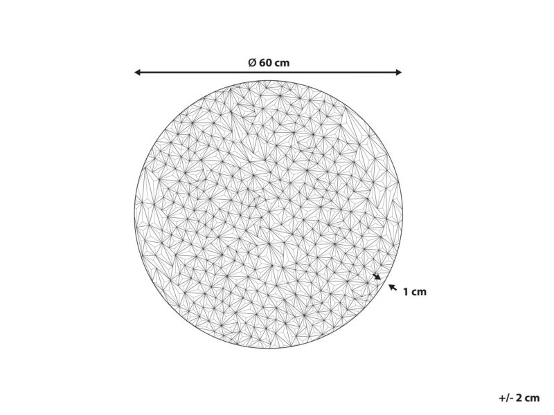 Dekoracja ścienna Moscavide 59 cm Metal Srebrny 1 szt.