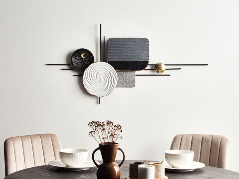 Dekoracja ścienna Ovar Metal Szary 50 cm 1 szt.