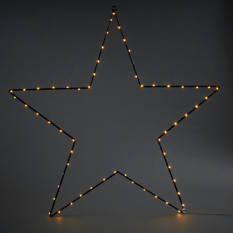 Dekoracja gwiazda LED metaliczna
