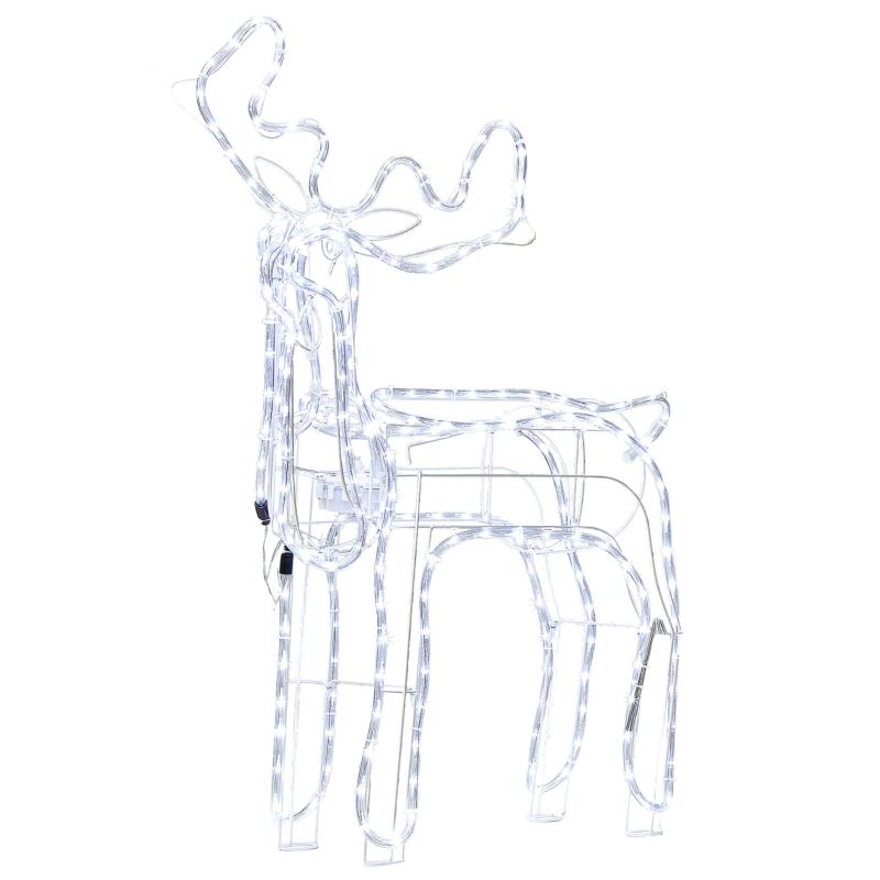 Dekoracja ogrodowa LED Innnes Renifer 94 cm Biały 1 szt.