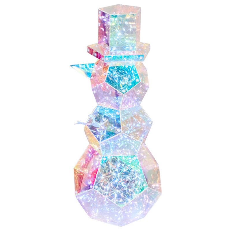 Dekoracja świąteczna LED Arctica 43 cm Bałwan Kolorowy 1 szt.