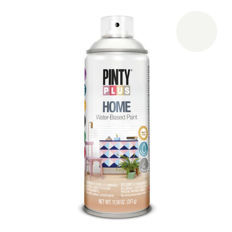 Dekoracyjna farba w sprayu Pintyplus HOME NEUTRAL WHITE matowe 400ml