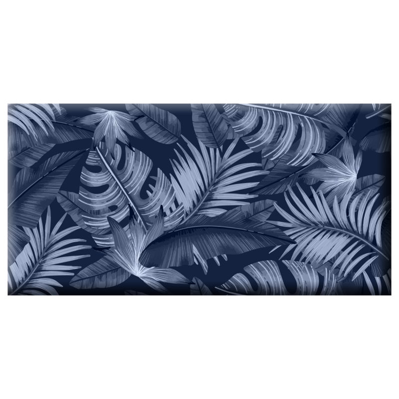 Dekoracyjny panel tapicerowany Max-Stone 60x30 cm kolor Palms Blue 1 szt.
