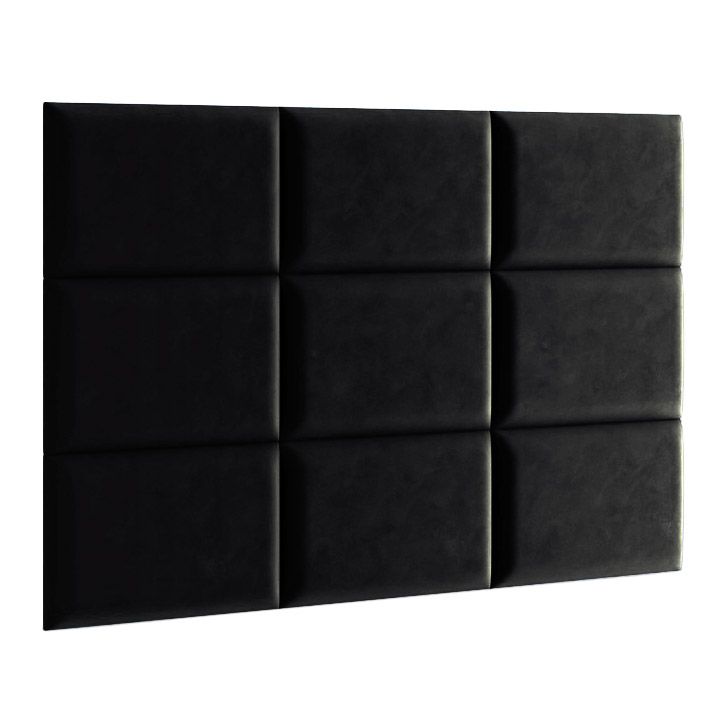 Dekoracyjny panel tapicerowany MAXSTONE 30x60 kolor czarny 1 szt.