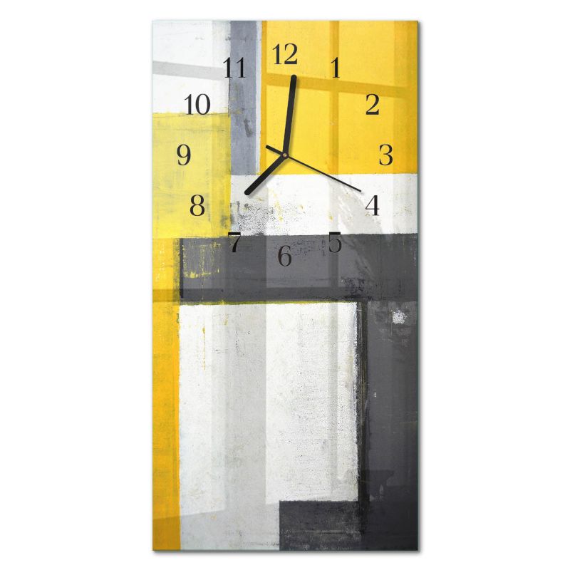 Dekoracyjny Zegar Ścienny Tulup 30x60 cm z Czarnymi Wskazówkami Sztuka 1 szt.
