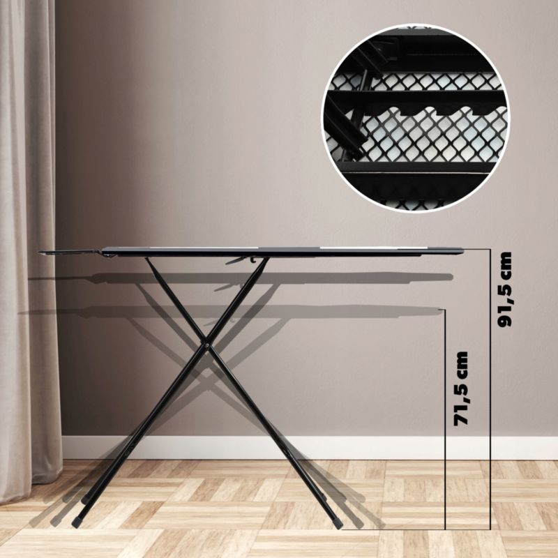 Deska Do Prasowania KADAX 120x38cm Lekka Uchwyt Na Żelazko Standardowa 1szt.