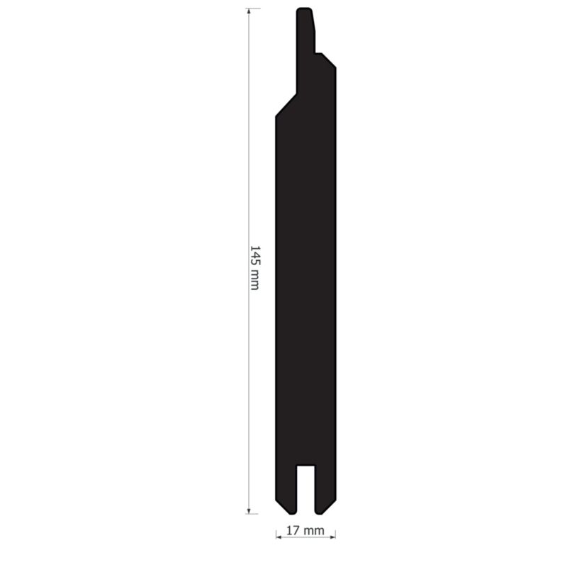 Deska elewacyjna dwustronna 17 x 45 x 3000 mm 2,61 m2