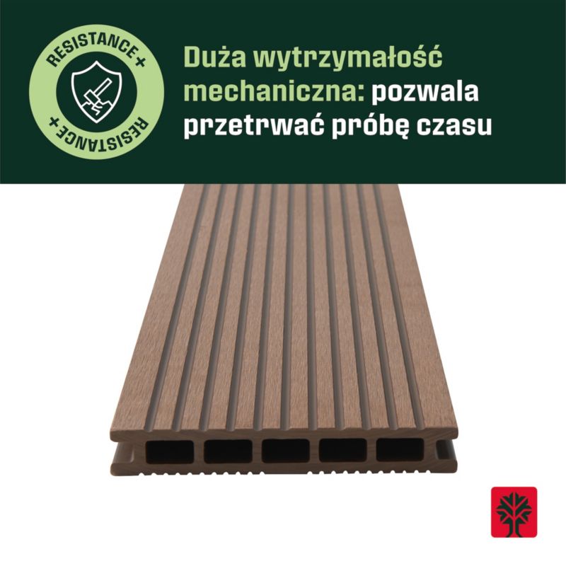 Deska kompozytowa Klikstrom Neva 2,1 x 14,5 x 220 cm teak