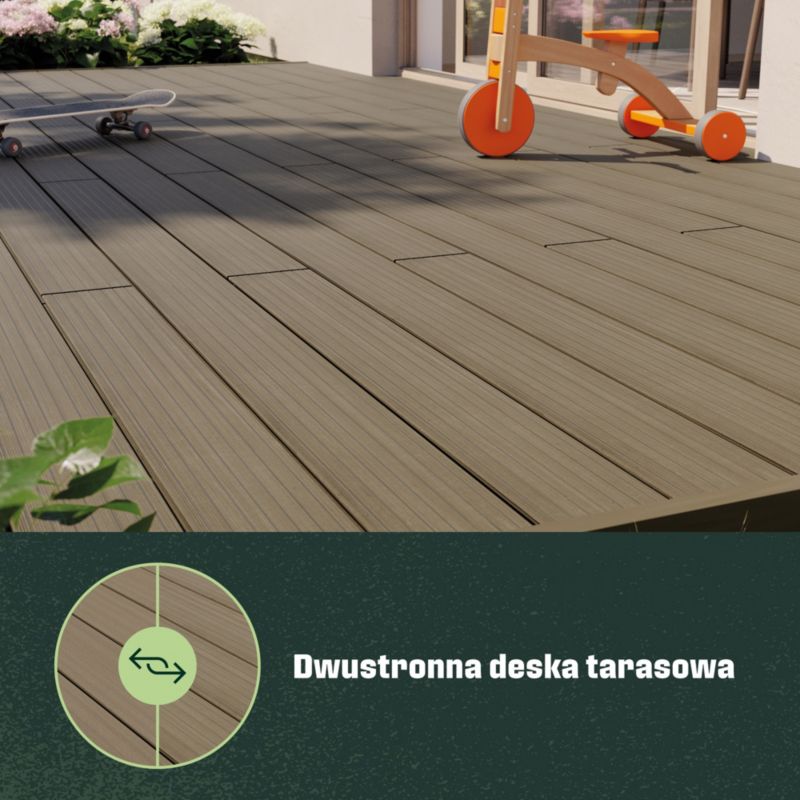 Deska kompozytowa Neva Premium brązowa