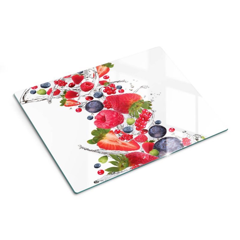 Deska kuchenna Tulup szklana 40x30 Owoce Jagody Woda 1 szt.